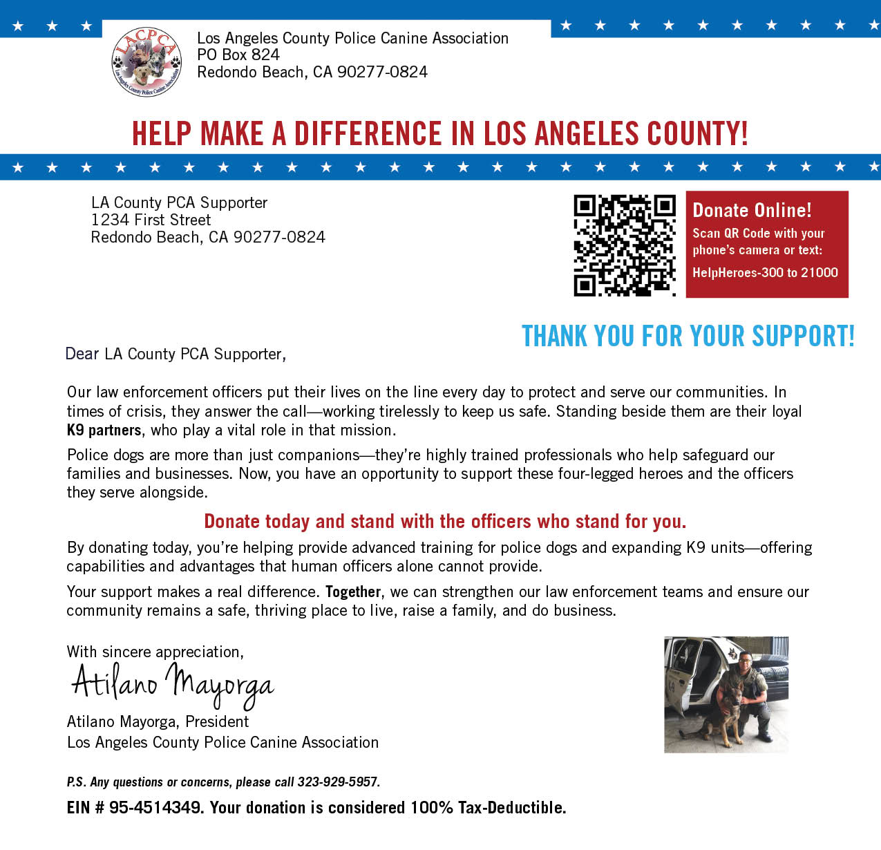 Donation Letter